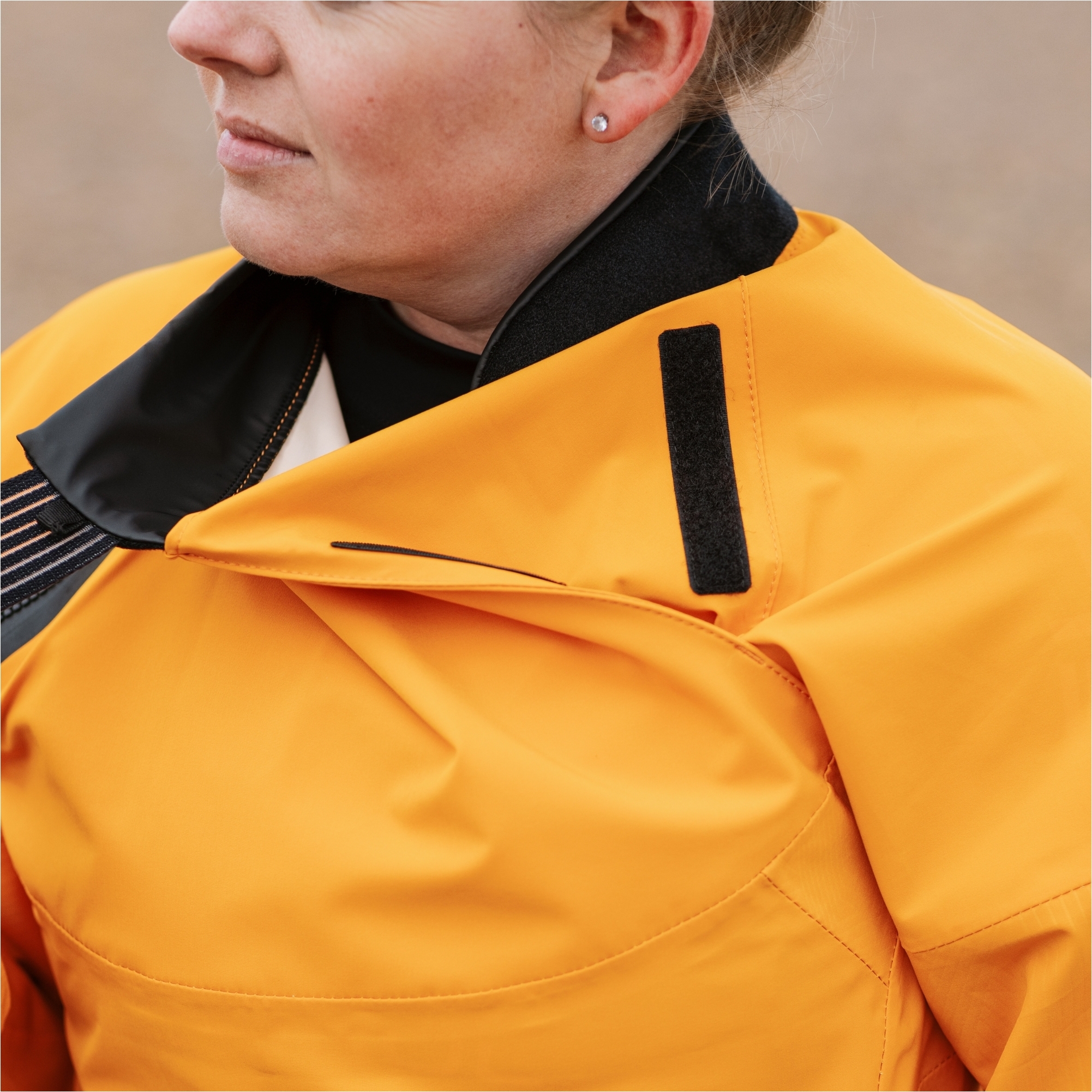 2025 Gul Womens Gamma Taped Spray Top ST0033-C1 - Orange / Geo